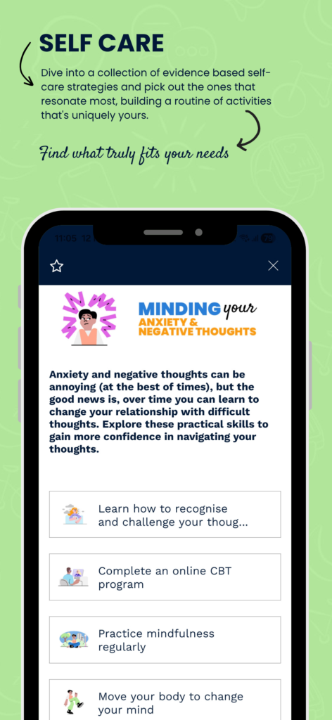 A collection of self-care-strategies